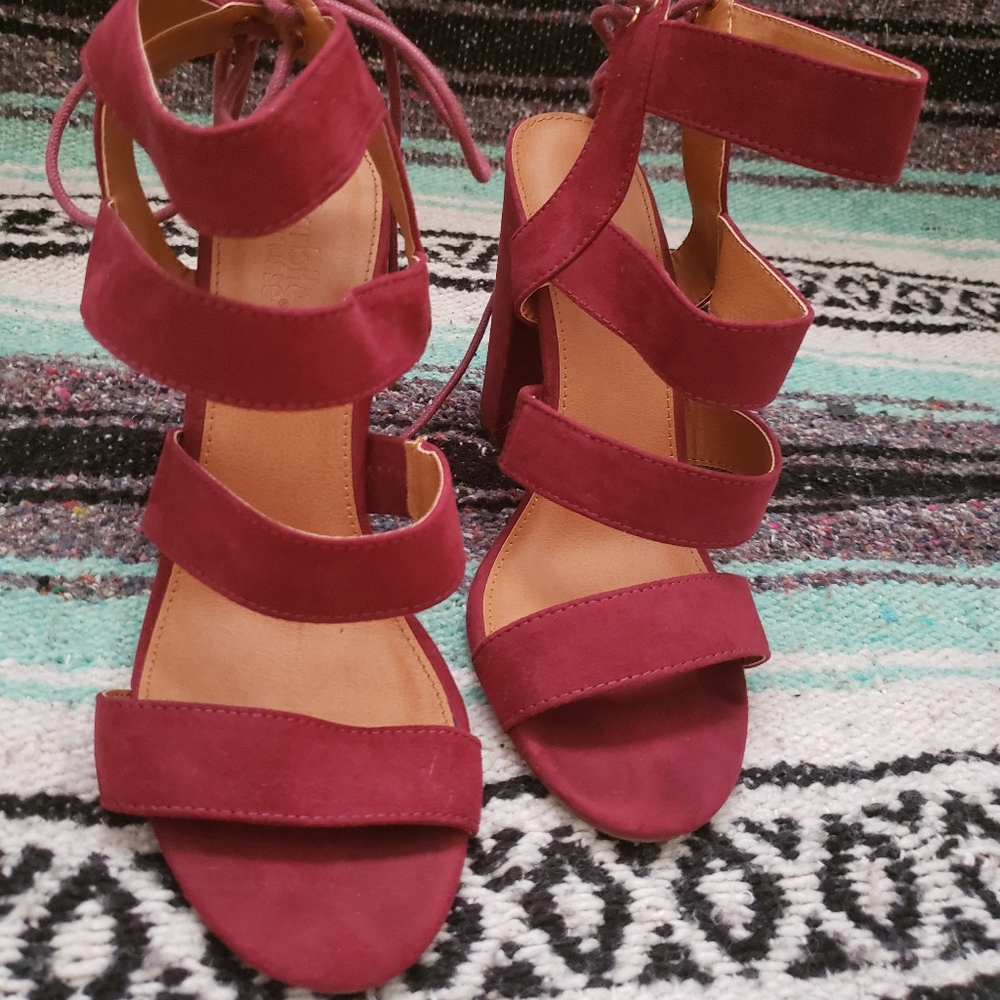 Maroon heels